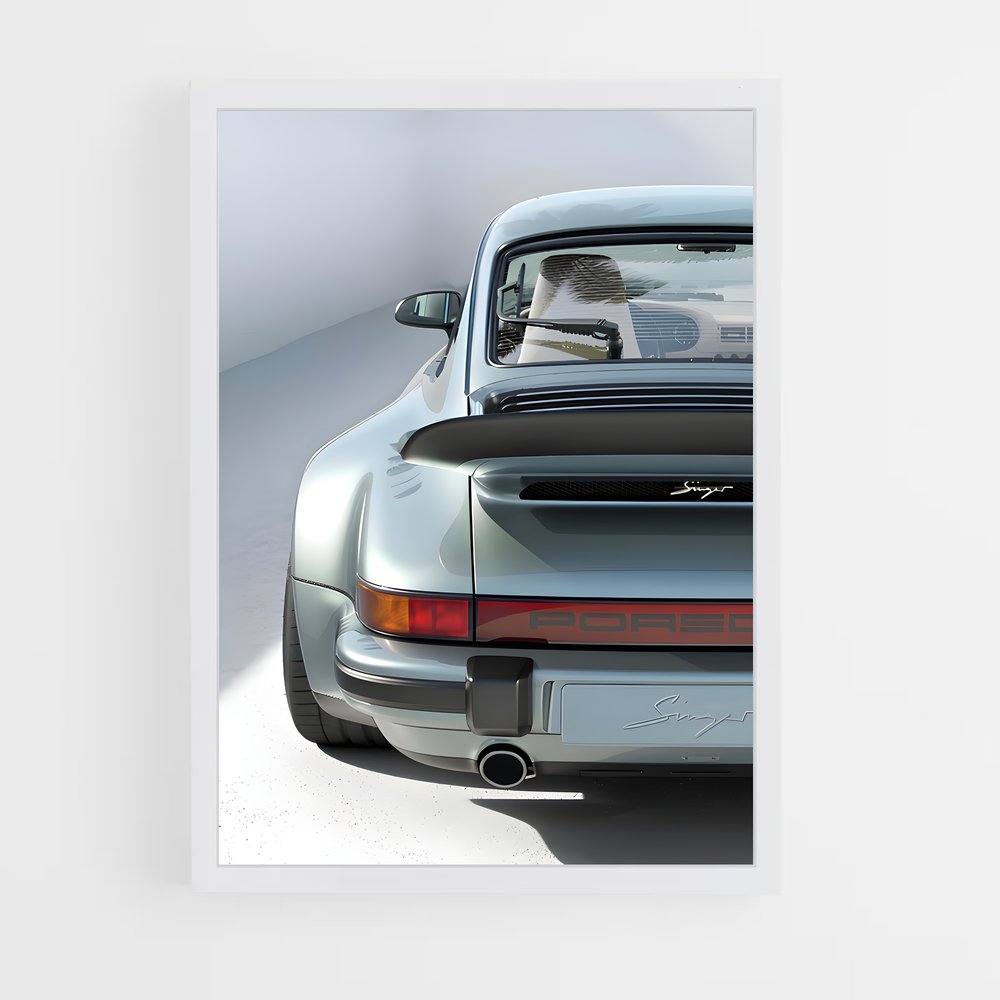 Poster Turbo Classique – affiche Porsche (vue 3)
